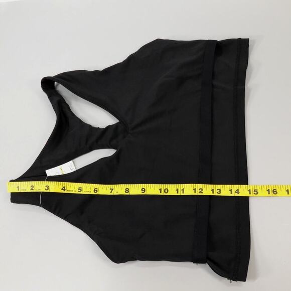 AERIE Offline Real Me Sports Bra Womens XL Black Longline Racerback Athleisure - Picture 11 of 15